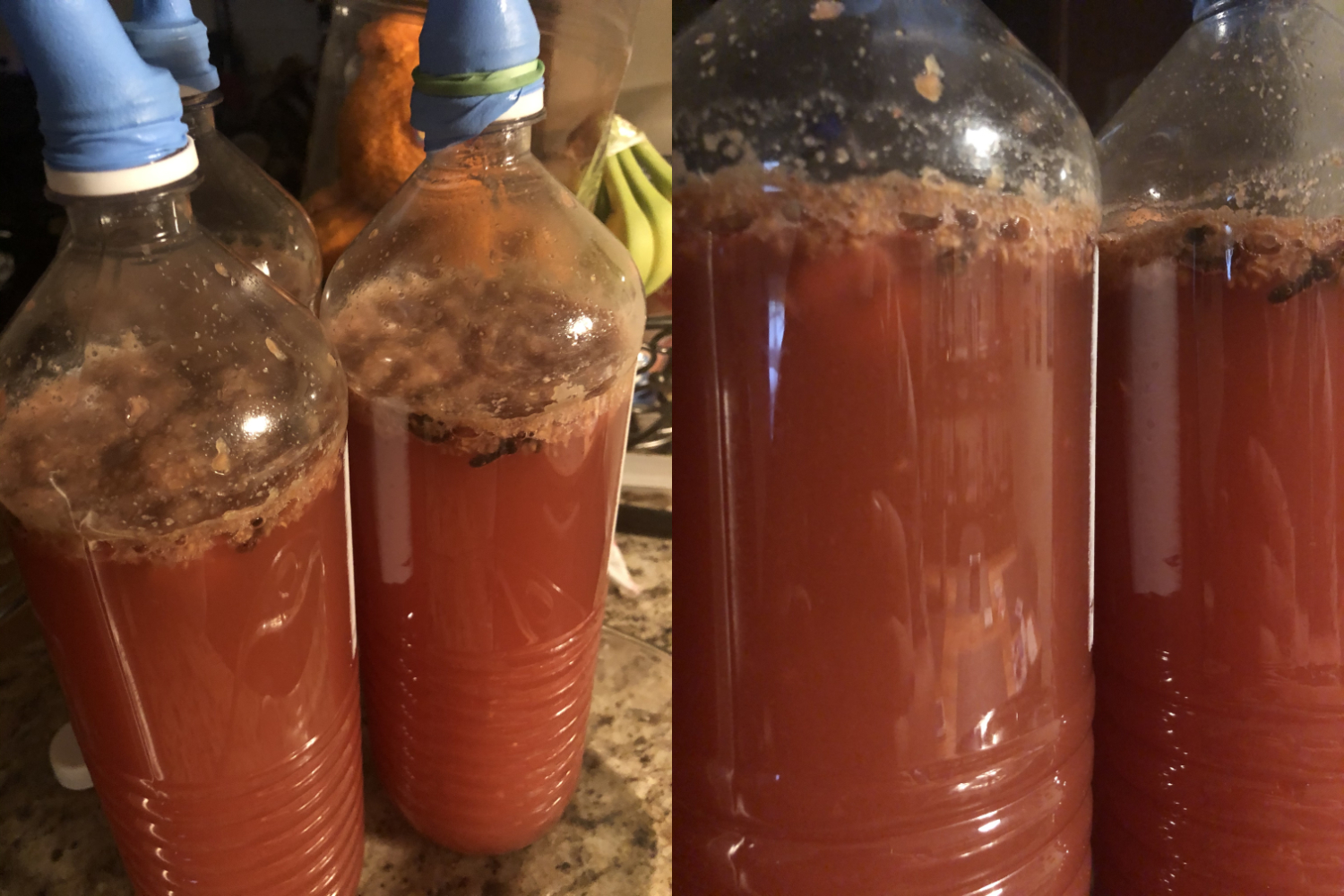 Meade starting to bubble from fermentation